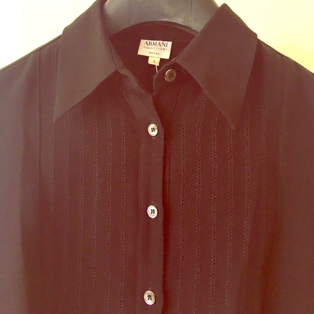 Giorgio Armani black blouse